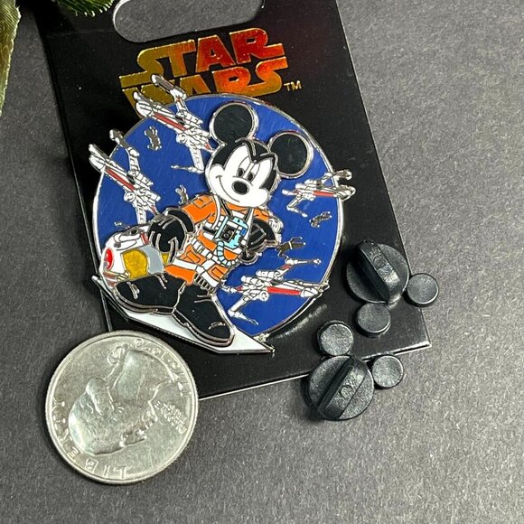 Disney Star Wars Luke Trading Pin Mickey Mouse Pilot Brooch Pin Accessories - Picture 3 of 6